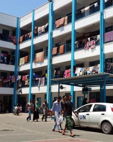 مراكز الإيواء بغزة