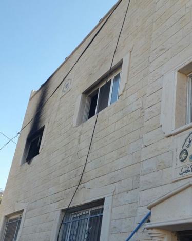  دفاع مدني قباطية يخمد حريقًا بمنزل جنوب جنين