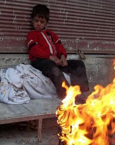 اللاجئين في مخيم اليرموك