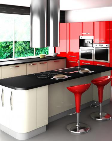 furniture-modern-kitchen-red-cabinet-black-white-inspire-design