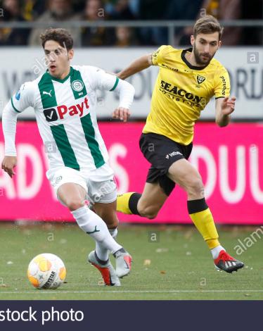 venlo-vvv-venlo-fc-groningen-football-eredivisie-season-2018-2019-09-12-2018-seacon-stadium-de-koel-groningen-player-ludovit-reis-l-and-vvv-player-tino-sven-susic-r-during-the-game-vvv-groningen-R7ERTG