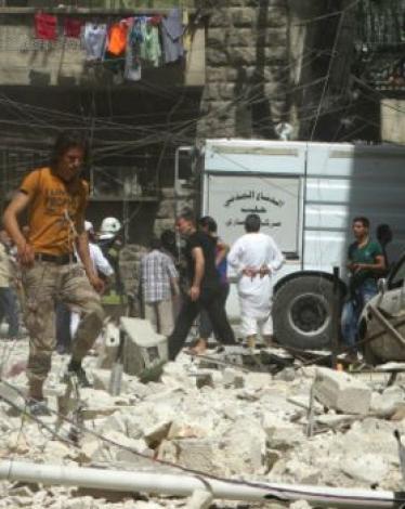 حلب تحترق