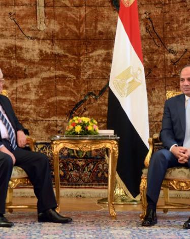 لقاء عباس والسيسي بالقاهرة