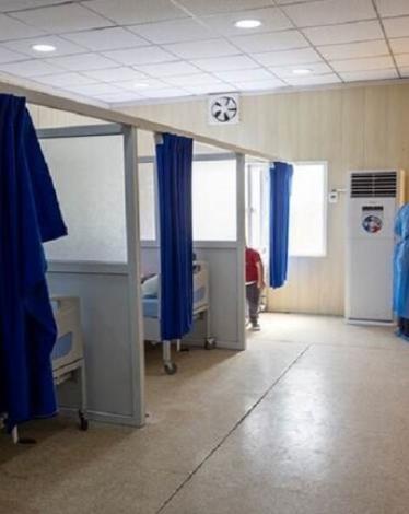 ردهة مخصصة لعزل المصابين لفيروس كورونا في العراق