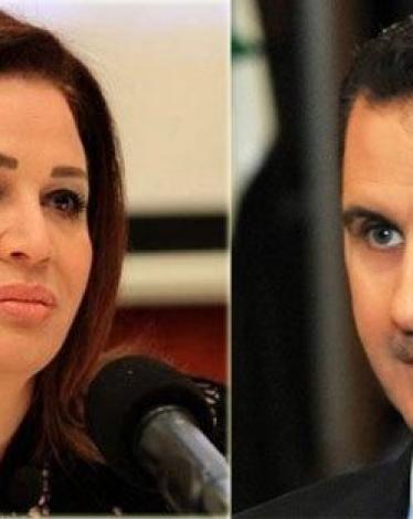 بشار الأسد وإلهام شاهين