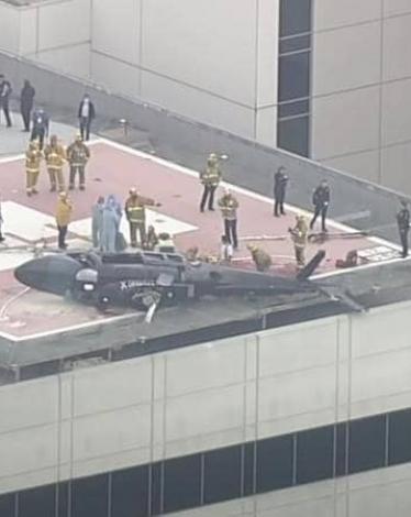 ونجا ركاب الطائرة الثلاثة الذين كانوا على متنها