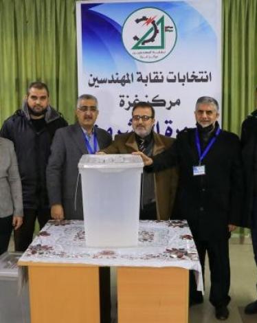 إقبال واسع في انتخابات نقابة المهندسين بقطاع غزة