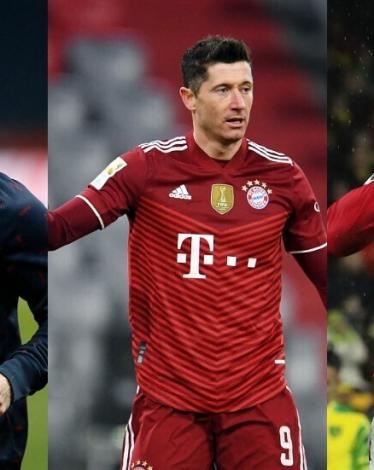 ليفاندوفسكي ورونالدو وميسي