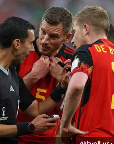 بعد مباراة المغرب.. خلاف "علني" بين نجوم بلجيكا