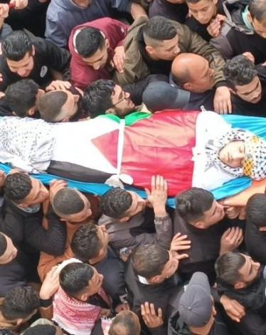 جماهير غفيرة تشيّع جثمان الشهيد محمد جوابرة في الخليل