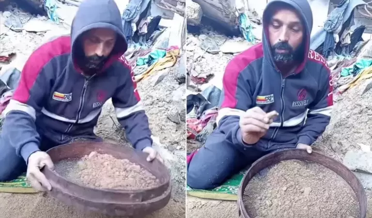 أب مكلوم في غزة يجمع رفات زوجته وأطفاله بعد أشهر من تحلل أجسادهم تحت أنقاض منزلهم