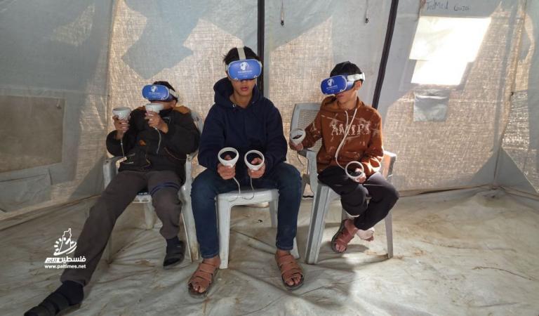 الواقع الافتراضي يخفف صدمات الحرب لدى أطفال النزوح