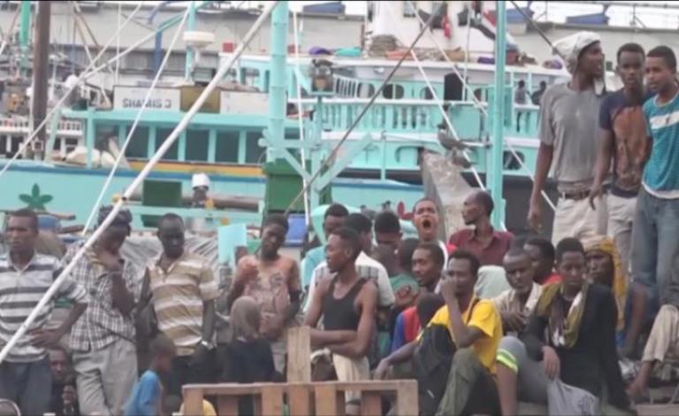 غرق 50 مهاجرا أفريقيا قبالة سواحل اليمن
