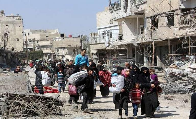 إجلاء 5 آلاف مدني عن الغوطة الشرقية