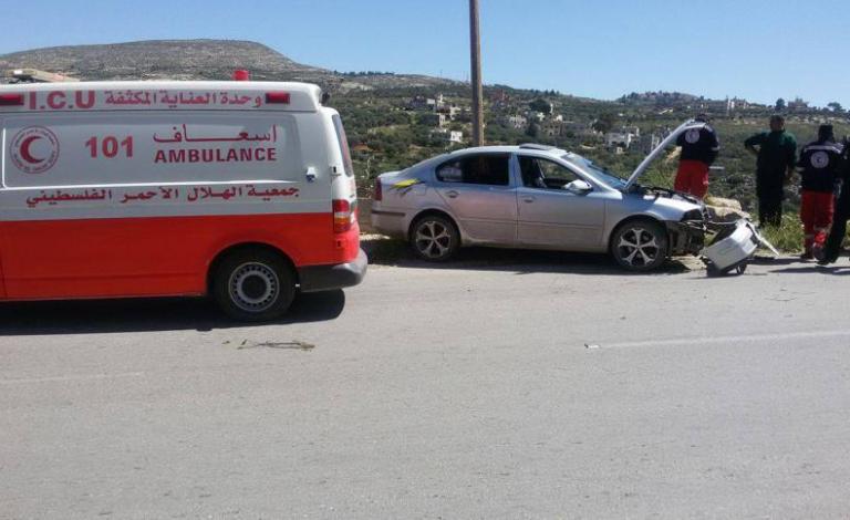 حوادث سير إصابات الضفة الغربية