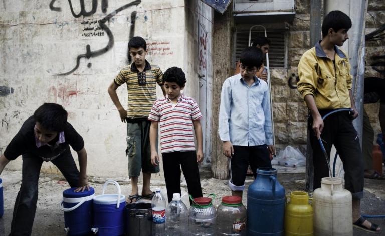أزمة مياه خانقة في حلب
