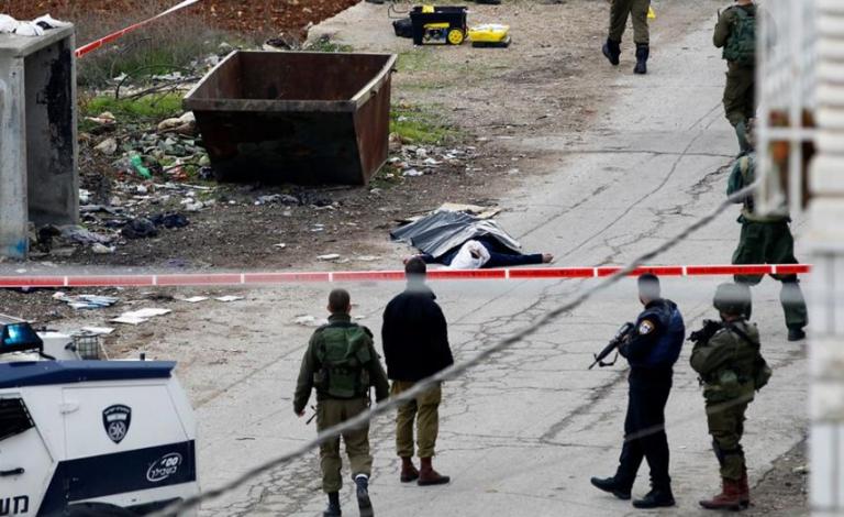 لحظة إصابة الطفلة لمى البكرى برصاص جنود الاحتلال