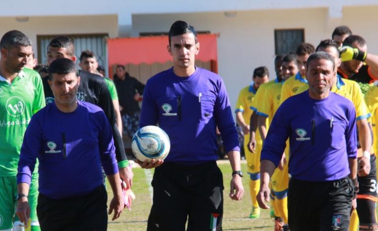 الكشف عن طاقم تحكيم ذهاب كأس فلسطين
