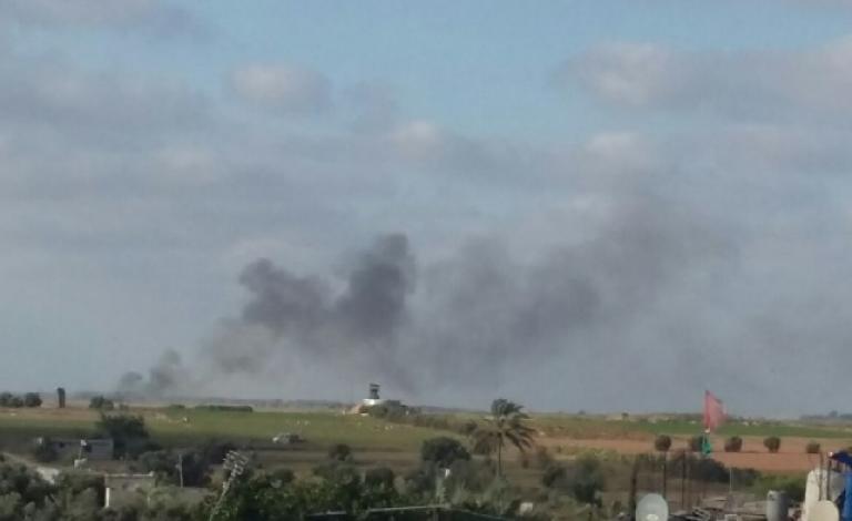 انفجار صاروخ محلي