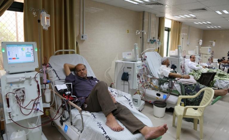 المرضى في مستشفى الشفاء بغزة