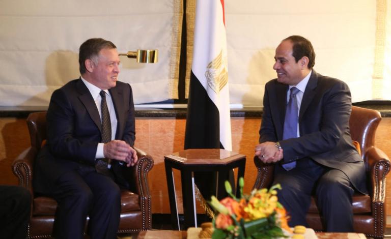 السيسي-والعاهل-الأأردني