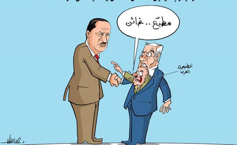 كاريكاتير للفنان علاء اللقطة