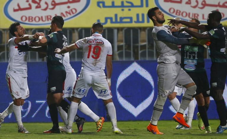 خلال المباراة بين الزمالك ومولودية بجاية