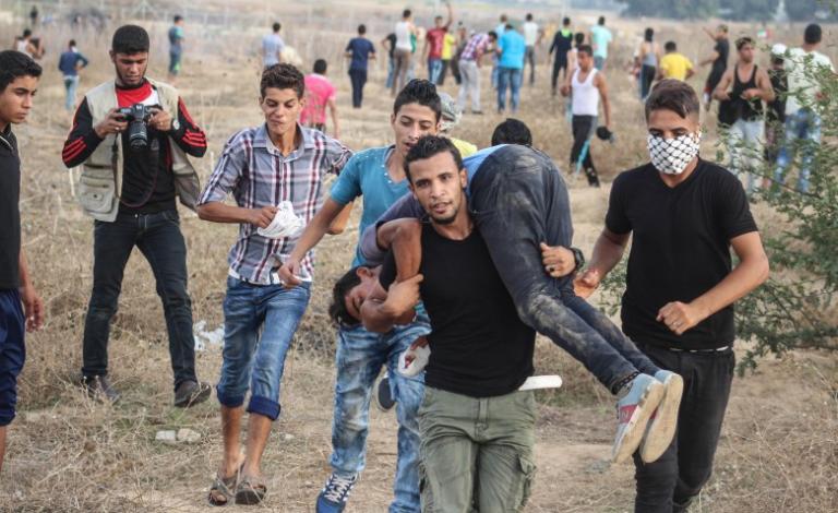 إصابات في مواجهات مع الاحتلال على حدود القطاع