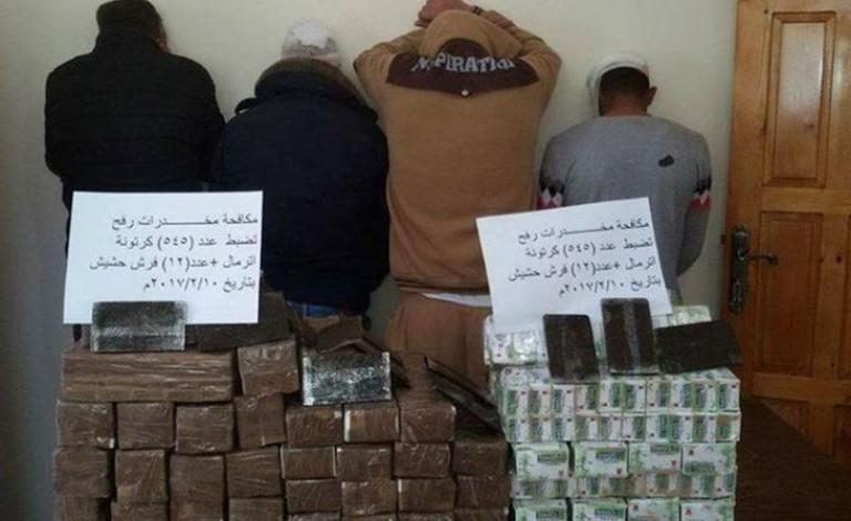 مباحث رفح تضبط مخدرات