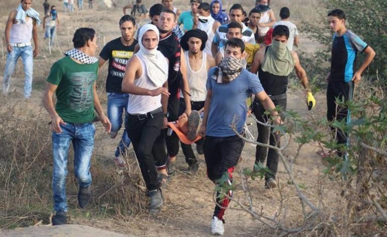 إصابة فتى برصاص الاحتلال وسط القطاع