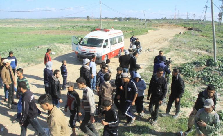 إصابة بالرصاص الحي شرق غزة