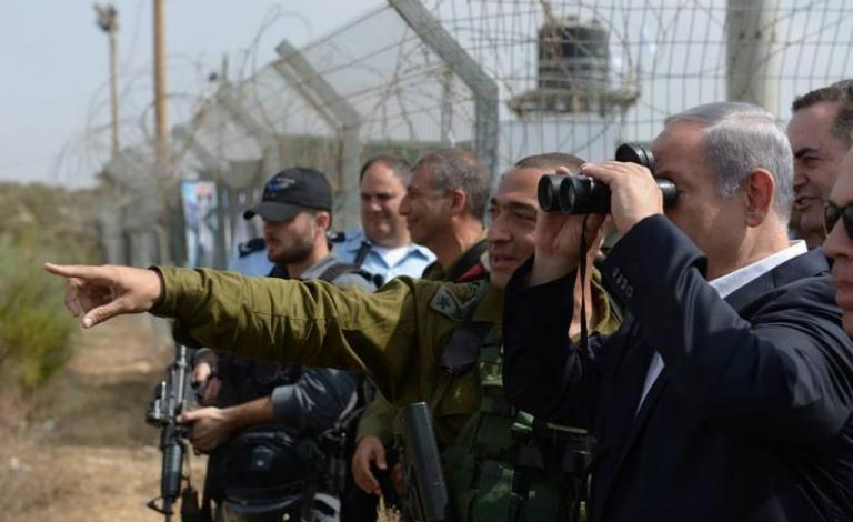 نتنياهو على حدود غزة