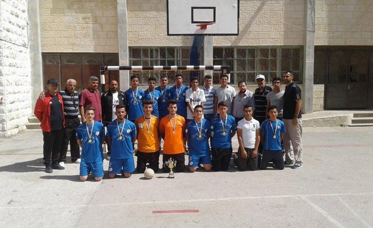 عصيرة الشمالية الثانوية تتوج ببطولة مداس نابلس لكرة اليد