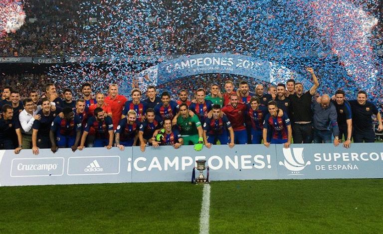 برشلونة بطلا لكأس السوبر