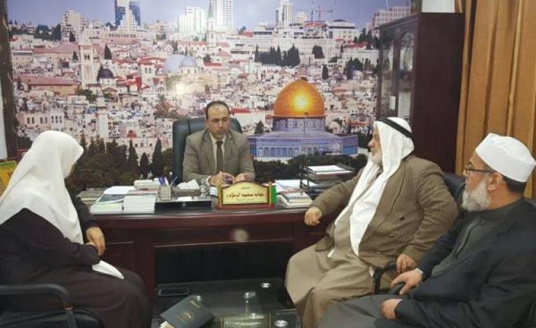 صورة خبر تفقد نواب الوسطى النيابة العامة في دير البلح