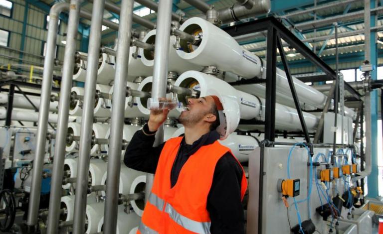 محطة تحلية مياه بغزة