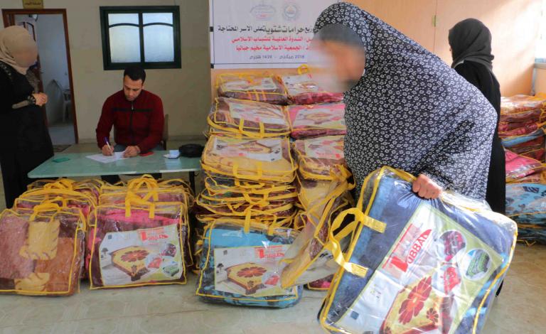 الجمعية الإسلامية تختتم توزيع مساعدات الندوة العالمية للشباب الاسلامي