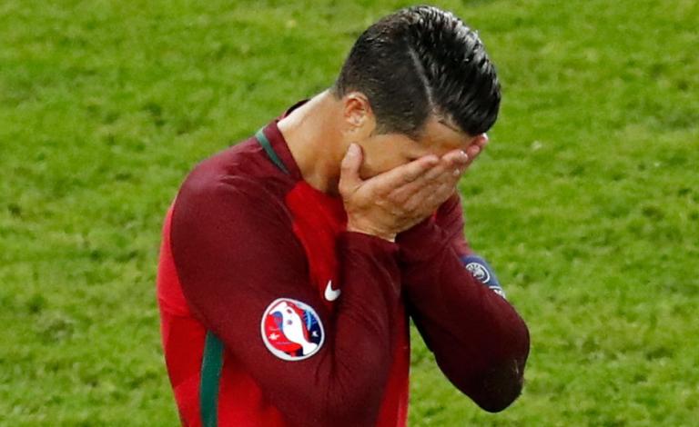 حسرة كريستيانو رونالدو على إضاعة ركلة جزاء