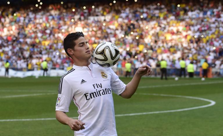 الكولومبي جيمس رودريجيز نجم فريق ريال مدريد الإسباني