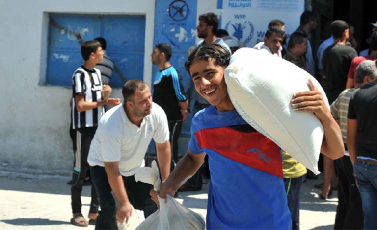 مساعدات غذائية من الأونروا