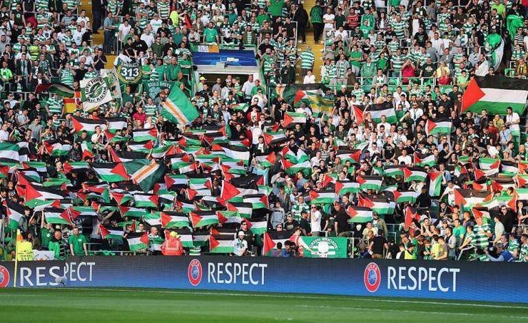 نادي سيلتك الاسكتلندي ورفع العلم الفلسطيني