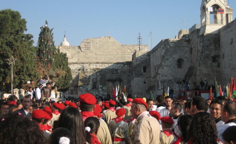 Palestinian_Christian_Scouts_Nativity_Church_in_Bethlehem_Christmas_Eve_2006