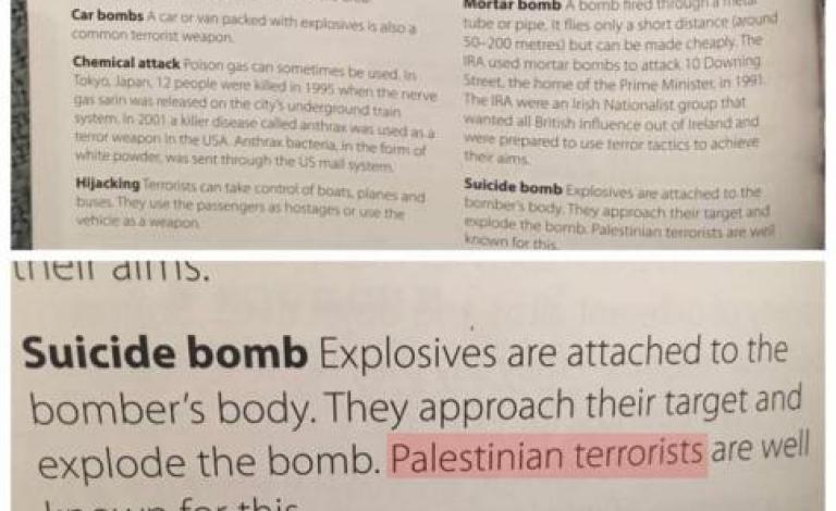 دليل تسمية الفلسطينيين إرهابيين بمدارس أجنبية بالأردن