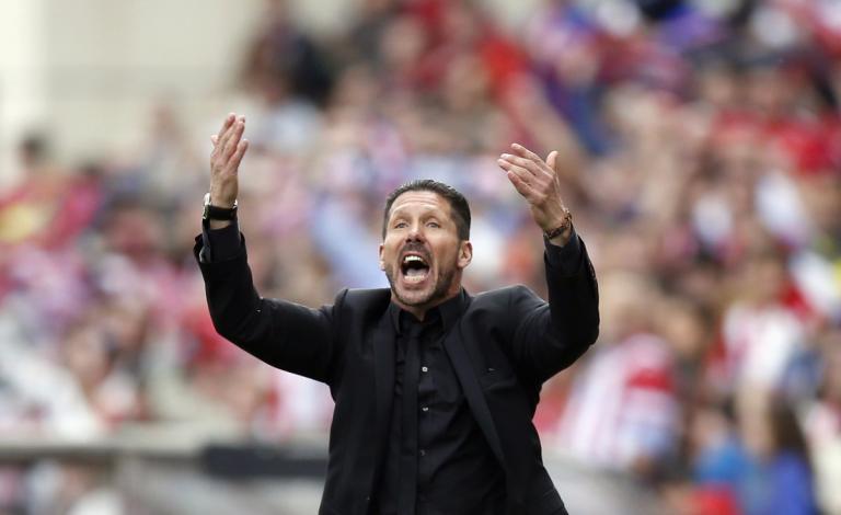 المدير الفني لفريق أتلتيكو مدريد الإسباني دييغو سيميوني