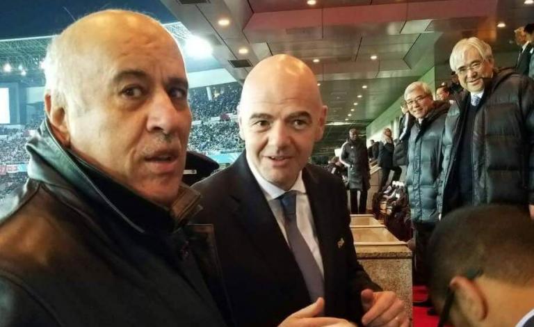 الرجوب يبحث مع انفانتينو آخر تطورات عمل لجنة الرقابة الدولية