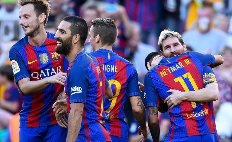 برشلونة يكستح ديبورتيفو ويستعيد ميسي