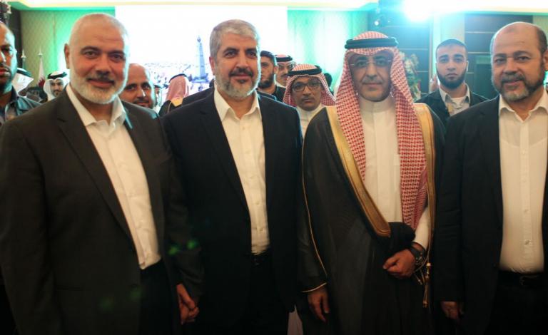 قادة حماس في احتفالات اليوم الوطني للسعودية