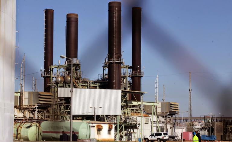 محطة توليد الكهرباء بغزة