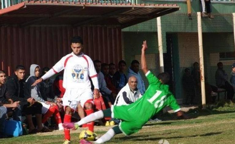 مهاجم نادي خدمات البريج ماهر أبو عبدو 
