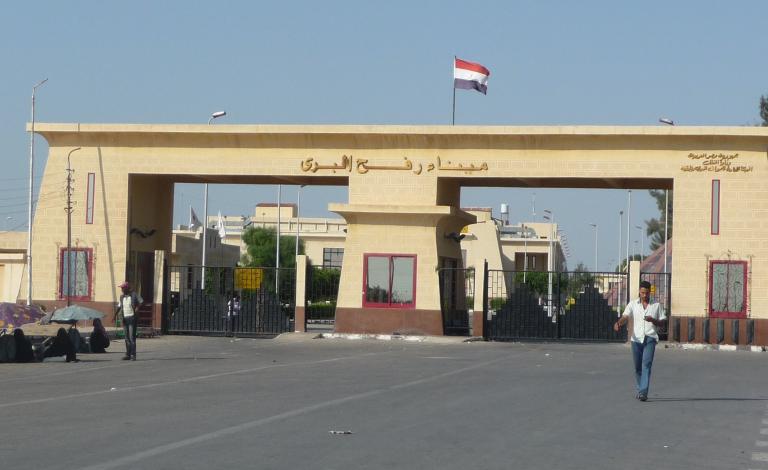 Egyptian-side-of-Rafah-border-Crossing-with-Gaza